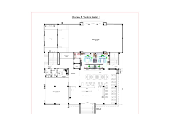 create autocad plumbing and drainage drawing